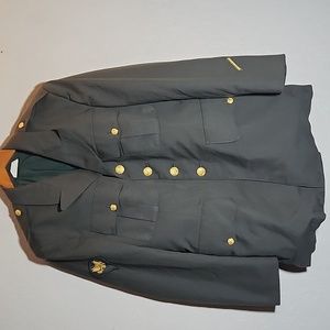 Vintage Military Dress Uniform With Patches 41R